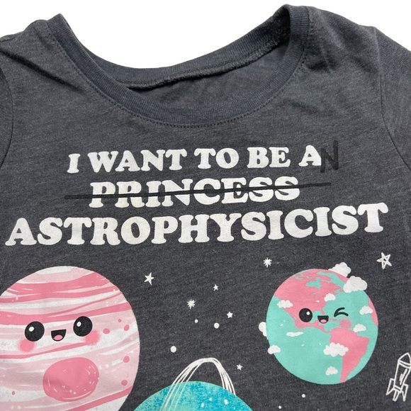 Smart Toddler Tshirt 2T I want to be an astrophysicist - Picture 3 of 6